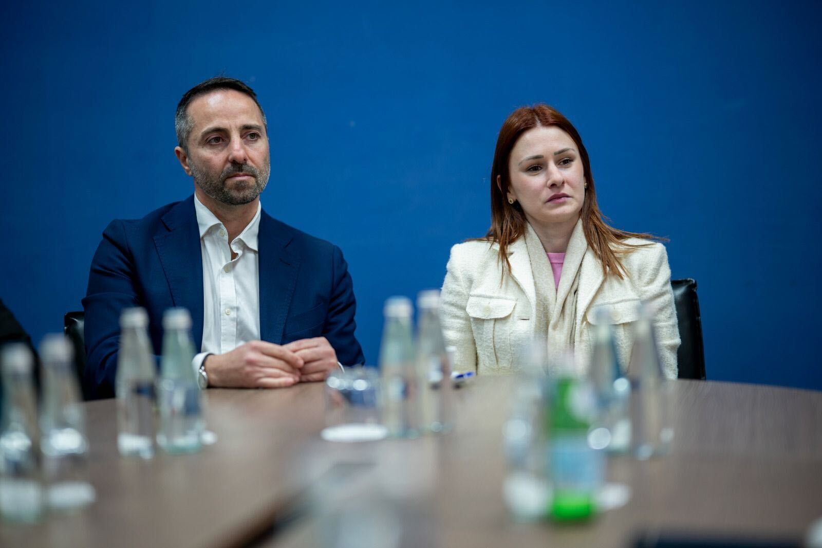 Cressida Galea waqt il-briefing dwar il-proġetti ta' żvilupp fil-Port Ħieles