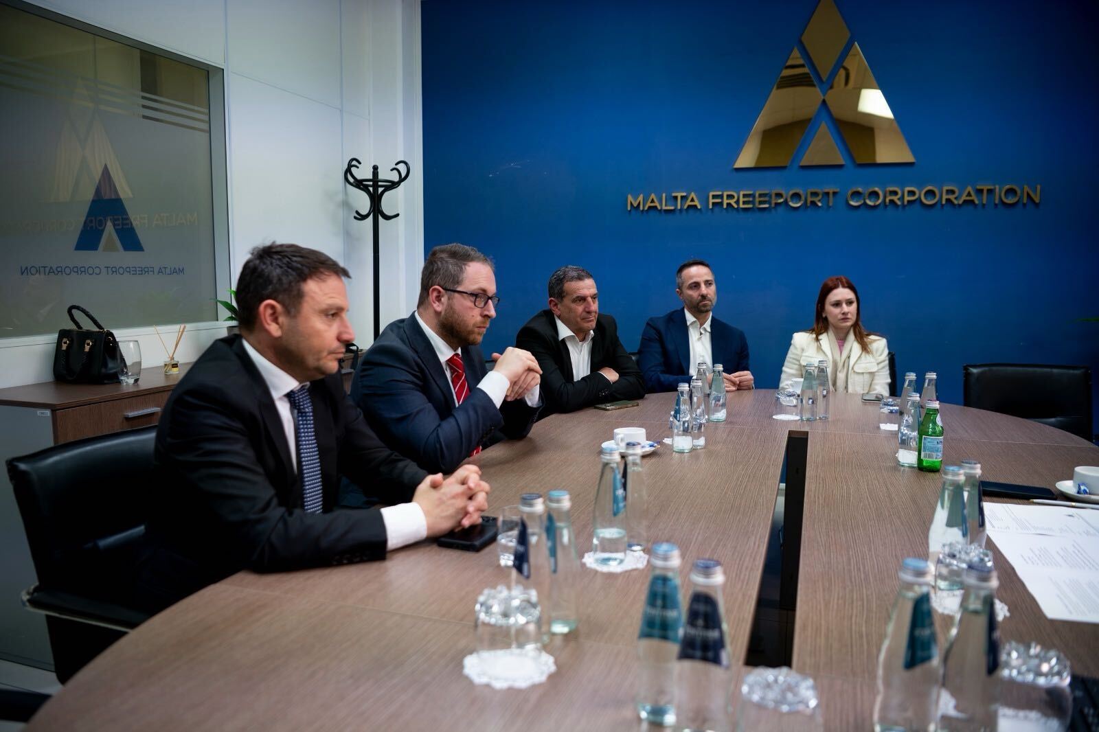 Waqt il-laqgħa mal-management tal-Malta Freeport Corporation