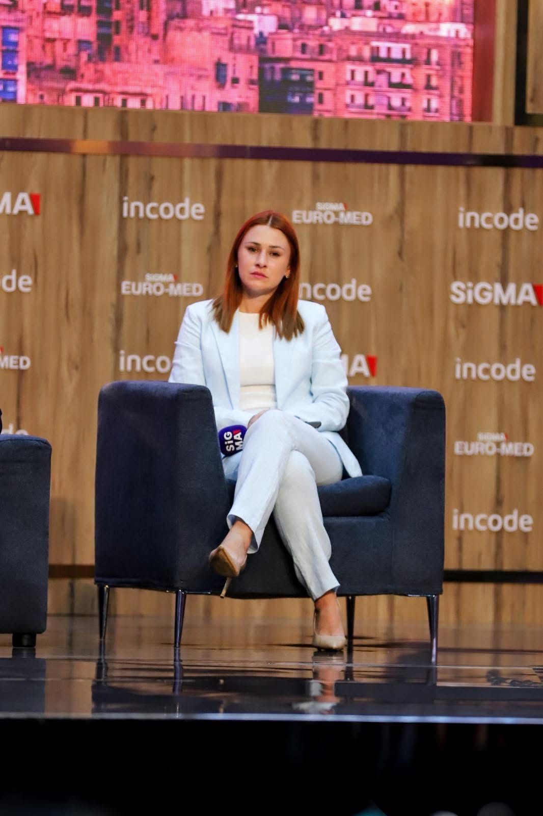 Cressida Galea waqt il-konferenza SIGMA Malta